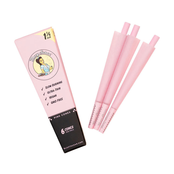 Adquiere Blazy Susan Pink Pre Rolled Cones 1 1/4 de venta en DEVO - Marca: DEVO