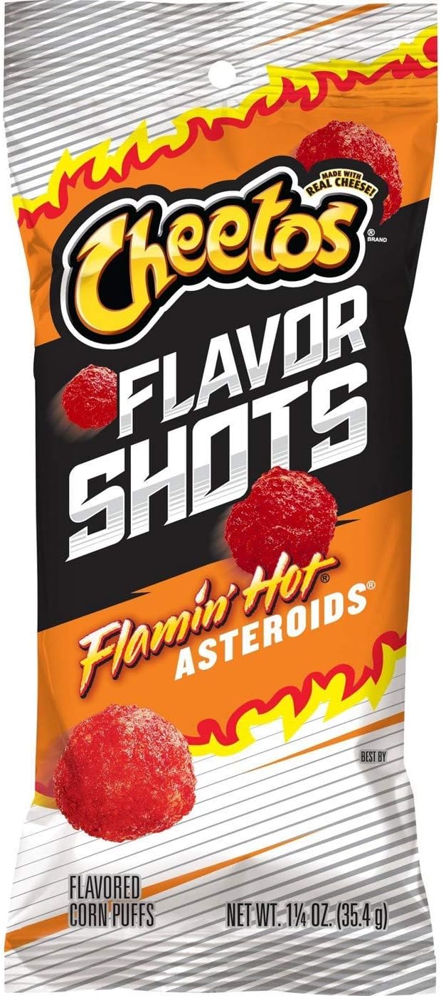 Adquiere Cheetos Flavor Shots Flaming hot de venta en DEVO - Marca: Gabacho Market