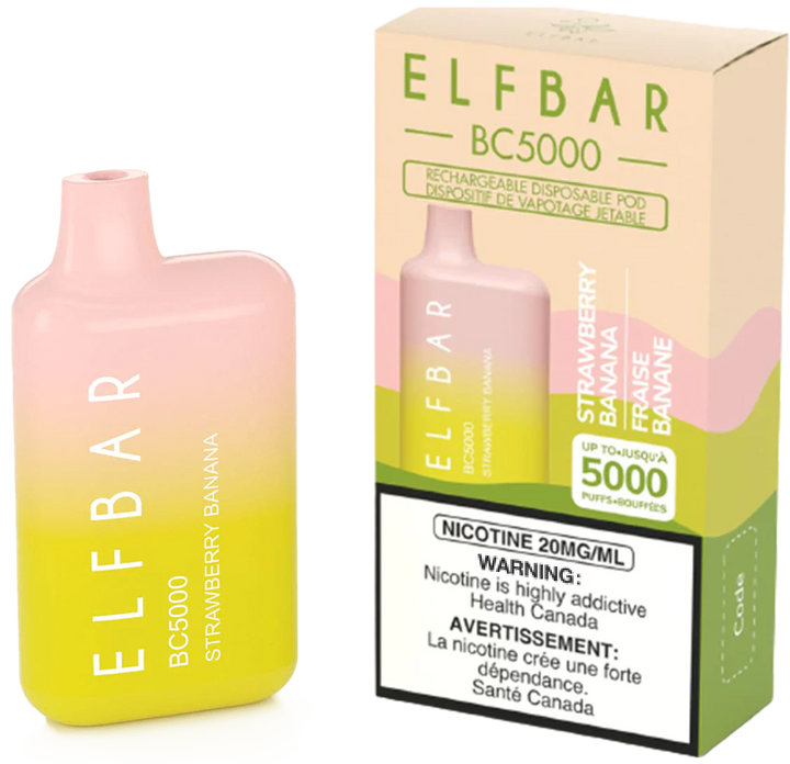 Adquiere Elfbar Bc5000 - Strawberry Banana de venta en DEVO - Marca: Elfbar