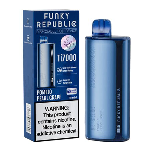 Adquiere Elfbar Funky Republic Ti7000 - Pomelo Pearl Grape de venta en DEVO - Marca: Funky Republic